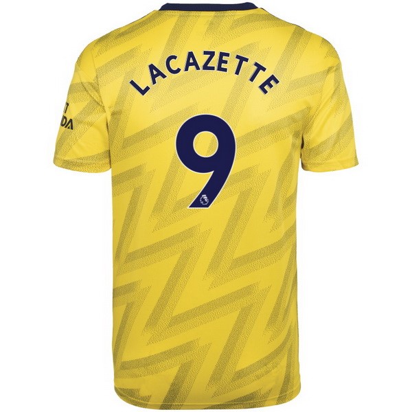 Camiseta Arsenal NO.9 Lacazette Replica Segunda Ropa 2019/20 Amarillo